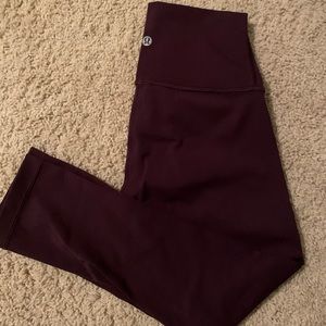 maroon lululemon leggings